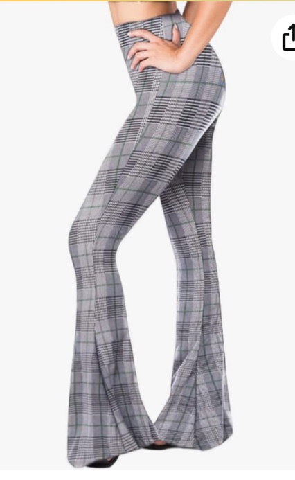 Size M SATINA High Waisted Flare Leggings for Women - Yoga Pants for Women - Buttery Soft Bell Bottom Palazzo - Versatile Sizing