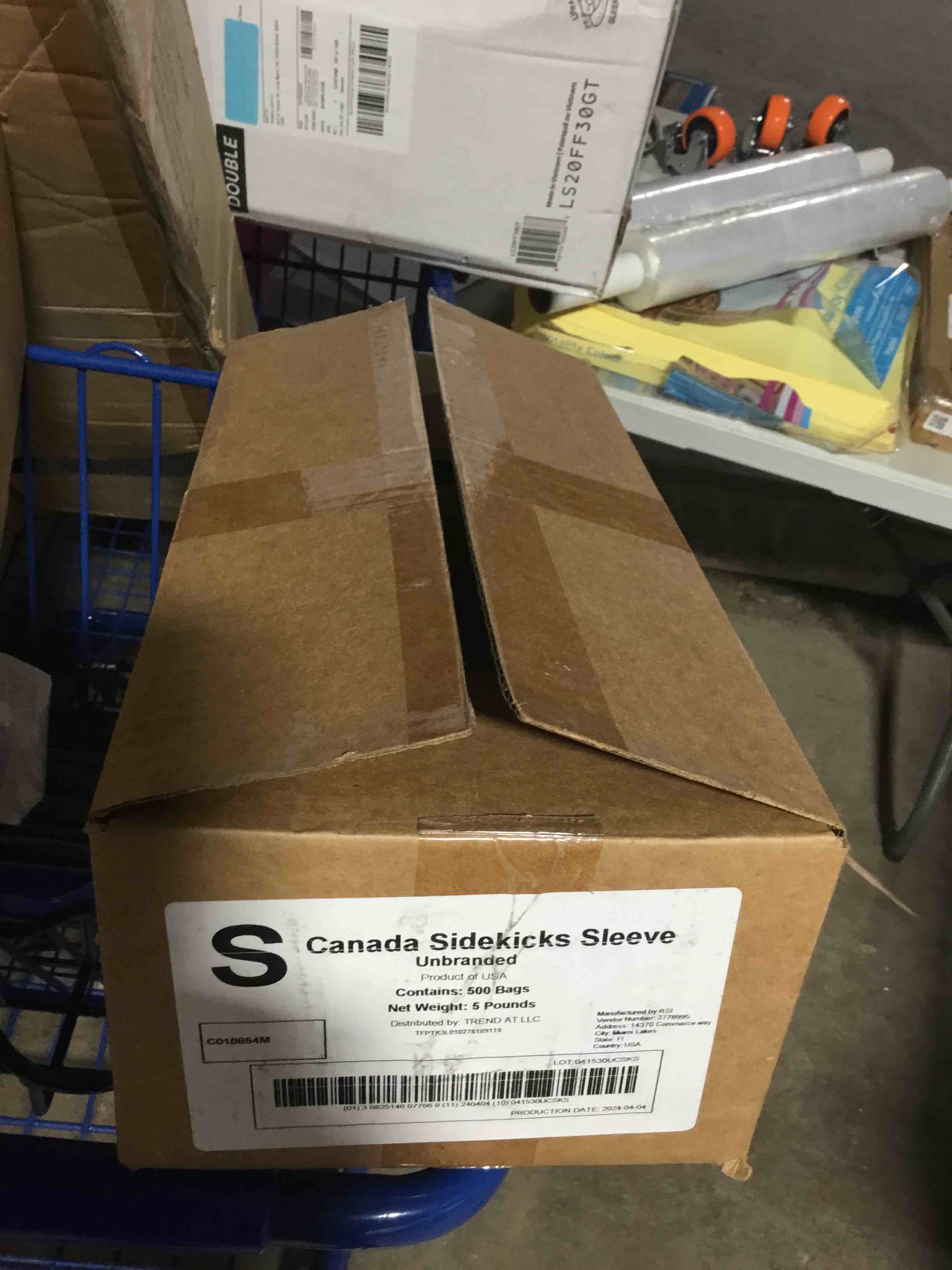 Canada sidekicks sleeve unbranded 500 bags