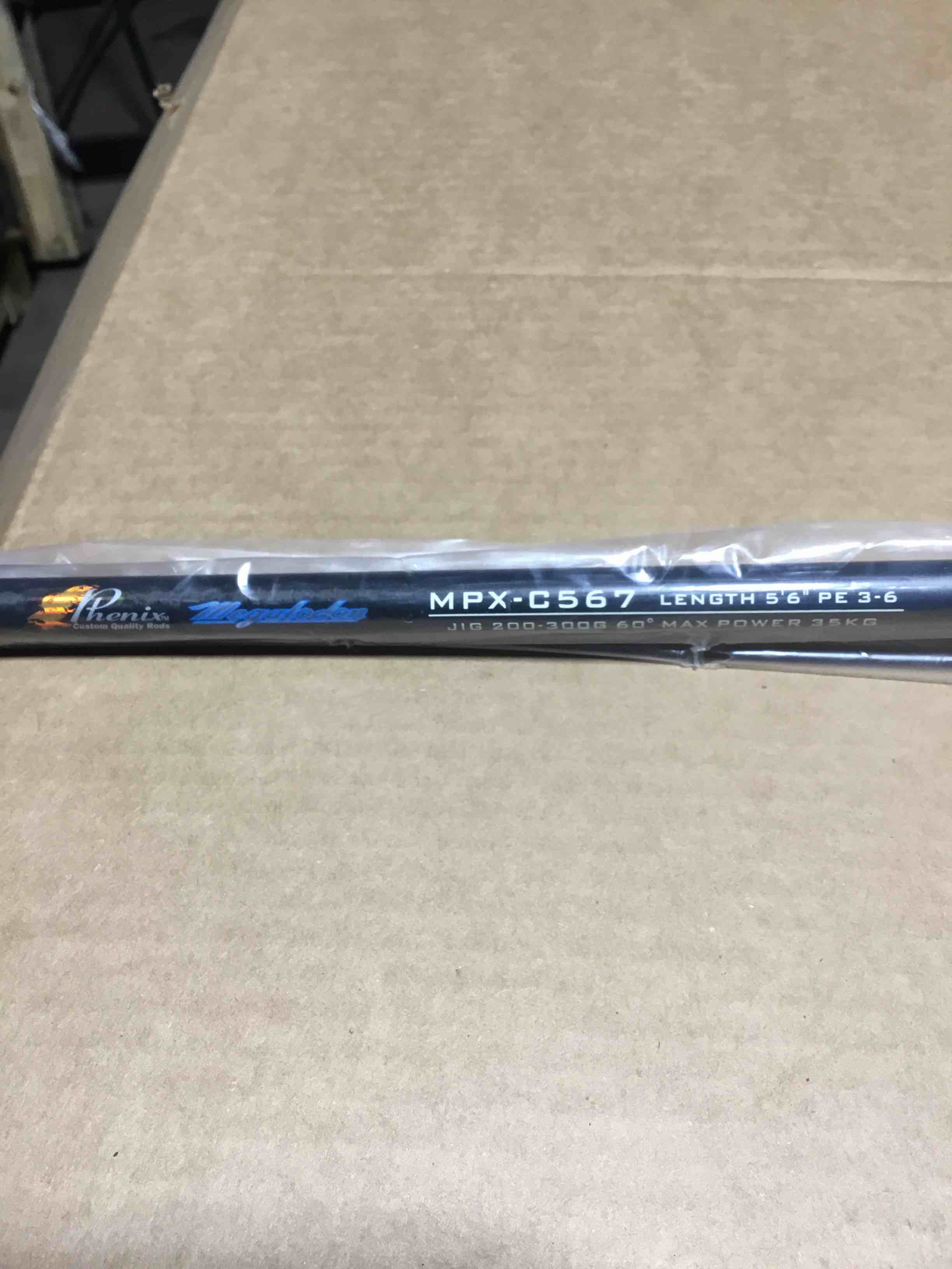 Phenix Rods Megalodon Blank / 5’ 6”/ PE LINE 3-6/200-300 G Max Power 35KG MPX-C567