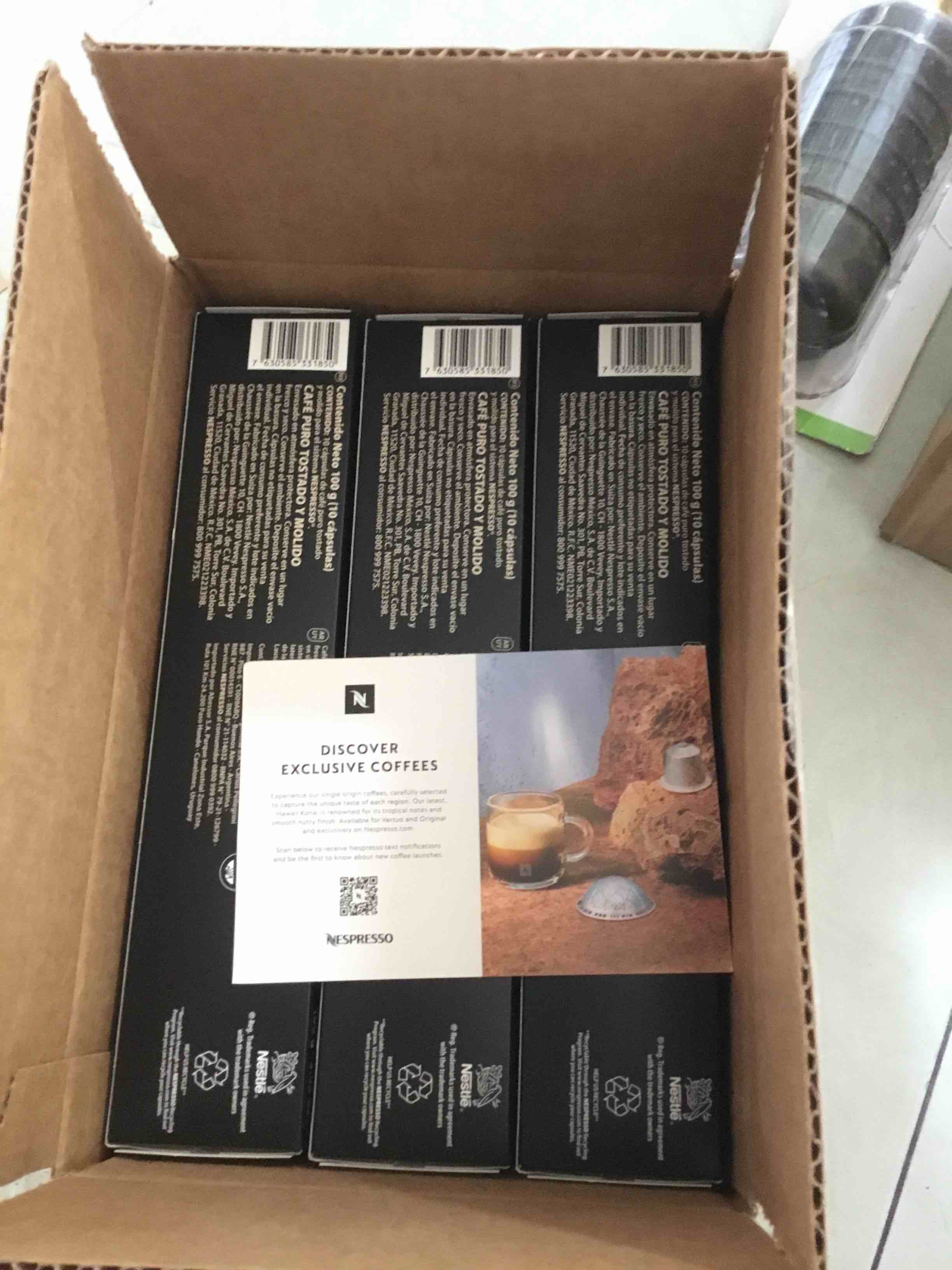 Condition photo showing New/Like New for Nespresso Capsules Vertuo, Double Espresso Chiaro, Medium Roast Espresso Coffee, 30-Count Coffee Pods, Brews 2.7oz.