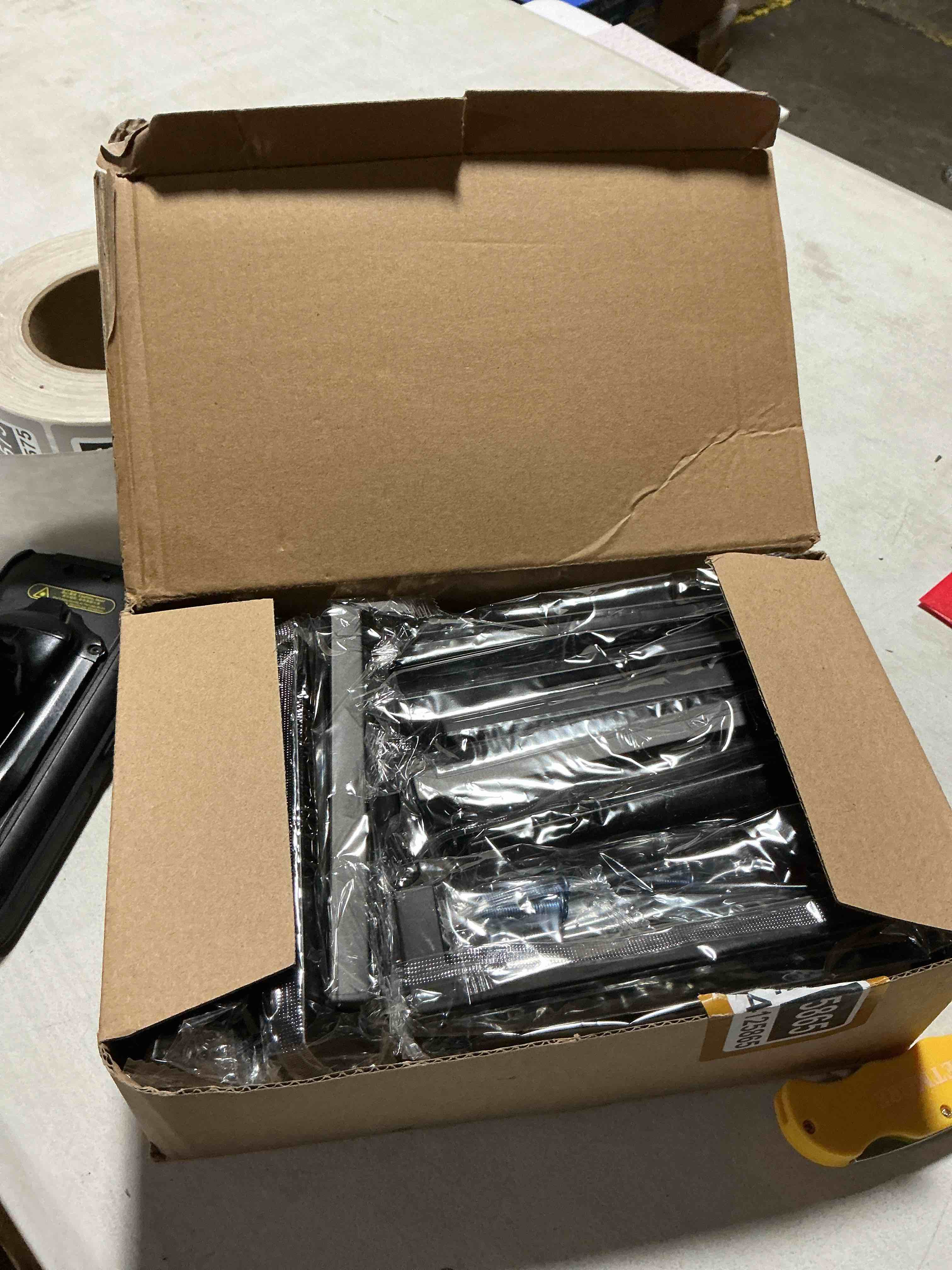 Condition photo showing Good Condition for 30 pack 5 inch(128mm) center to center matte black cabinet pulls stainless steel kitchen cabinet handles - square dresser handles drawer pulls 30 5inch(128mm) hole center