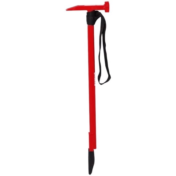 eskimo 19-inch multi-faceted, dual-action ice chipper, hammer-style head ice chisel, ice fishing, red, ch9