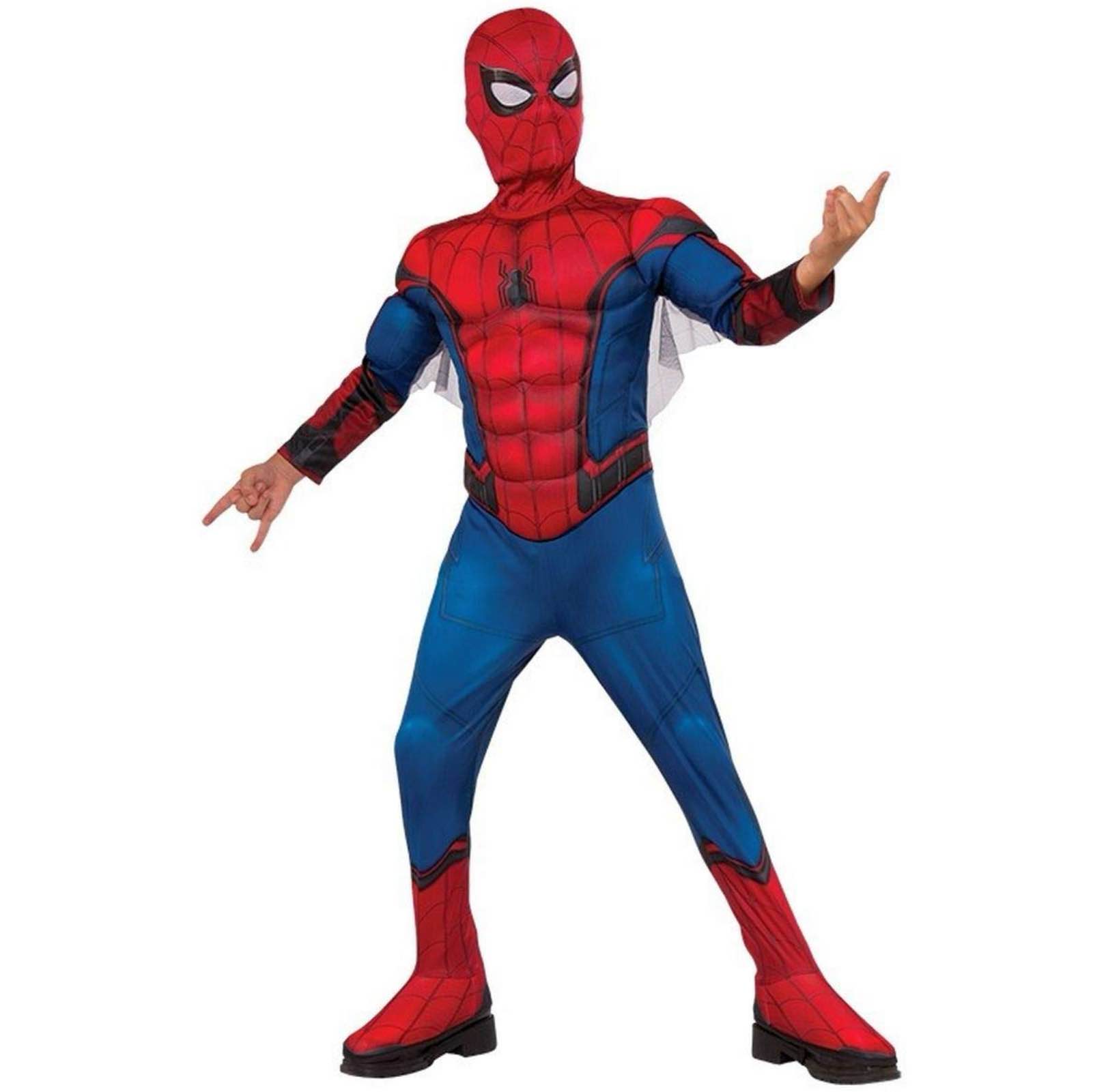 Rubie's Child's Marvel Spider-Man Far from Home Deluxe Spider-Man Costume & Mask, XLarge, Red/Blue (Incomplete)