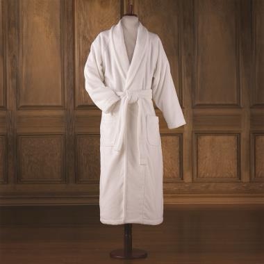 The Hammacher Schlemmer Genuine Turkish Cotton Luxury Bathrobe (White) (Size X-LARGE)