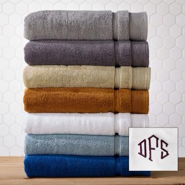 The Best Monogrammed Genuine Turkish Cotton Luxury Towels (Color White)