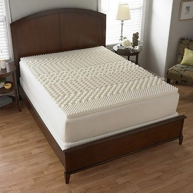Mainstays 1.25  7-Zone Foam Mattress Topper  Full