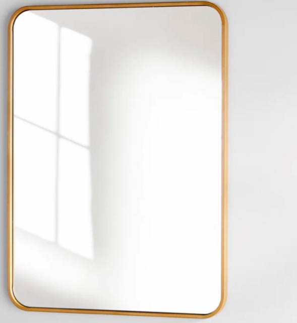 Sabine Metal Rounded Rectangle Wall Mirror