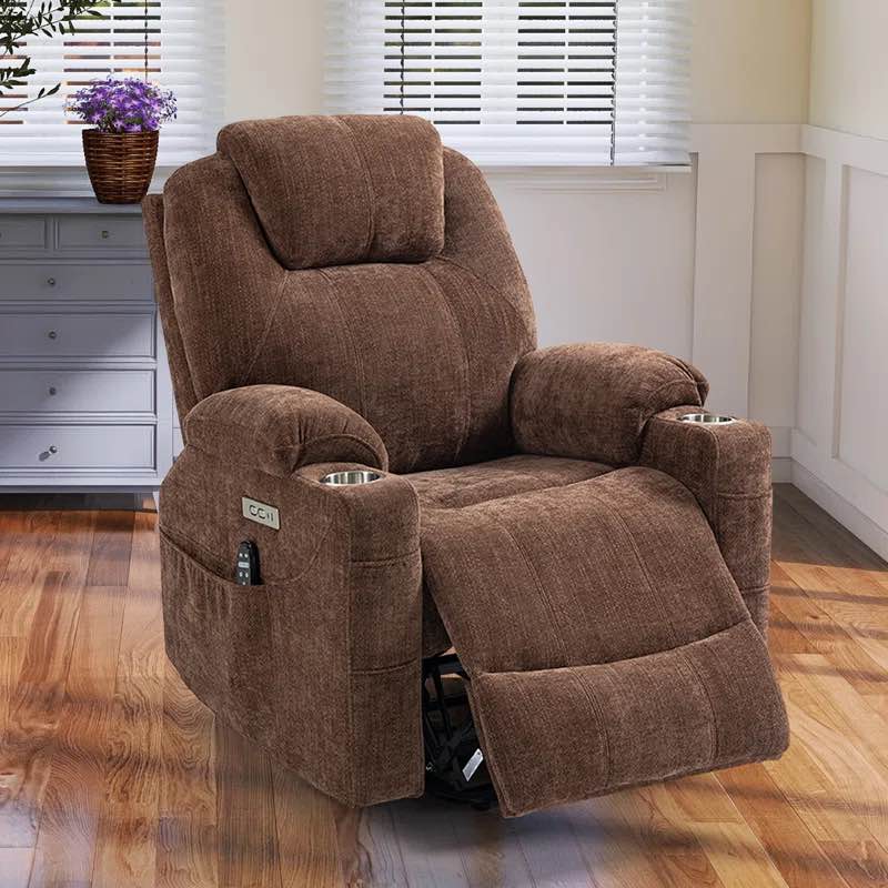 Weona Jallier 35.43" W Power Recliner, Liftable, Massage, Heater, Cup Holder (Missing Pieces )