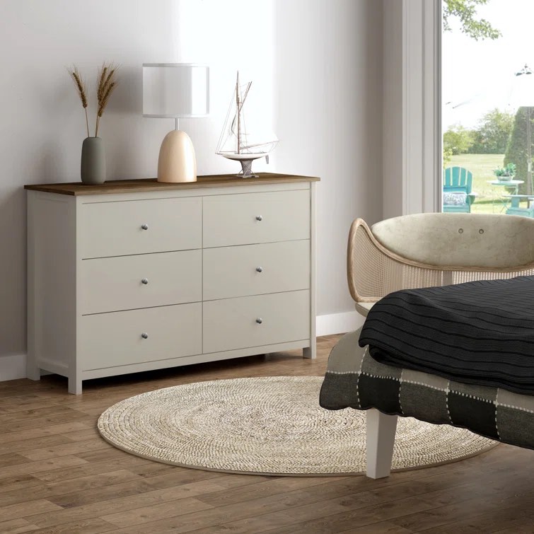 Isenbert 6 Drawer 47.2" W Standard Dresser