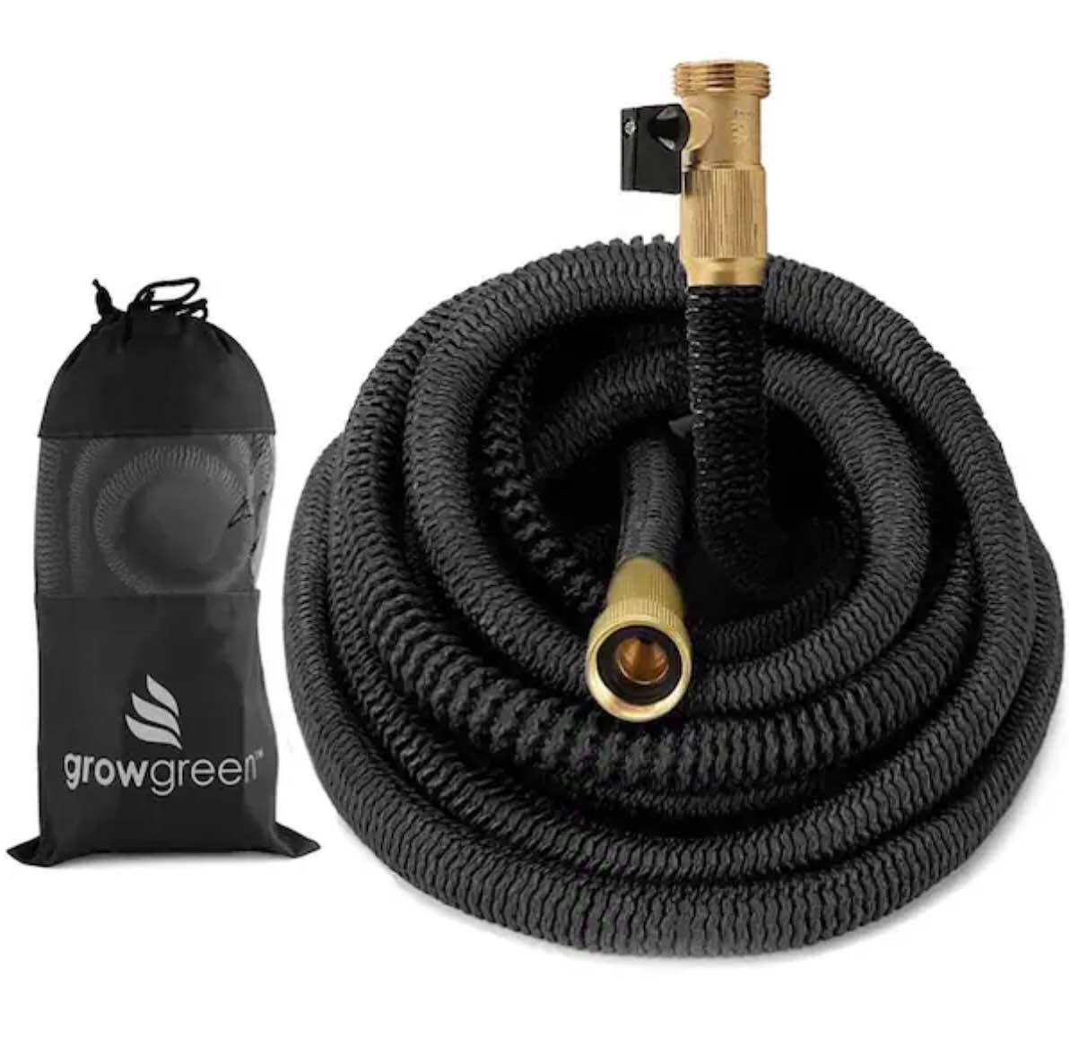 GrowGreen 25 ft. Heavy Duty Expandable Garden Hose with Storage Sack