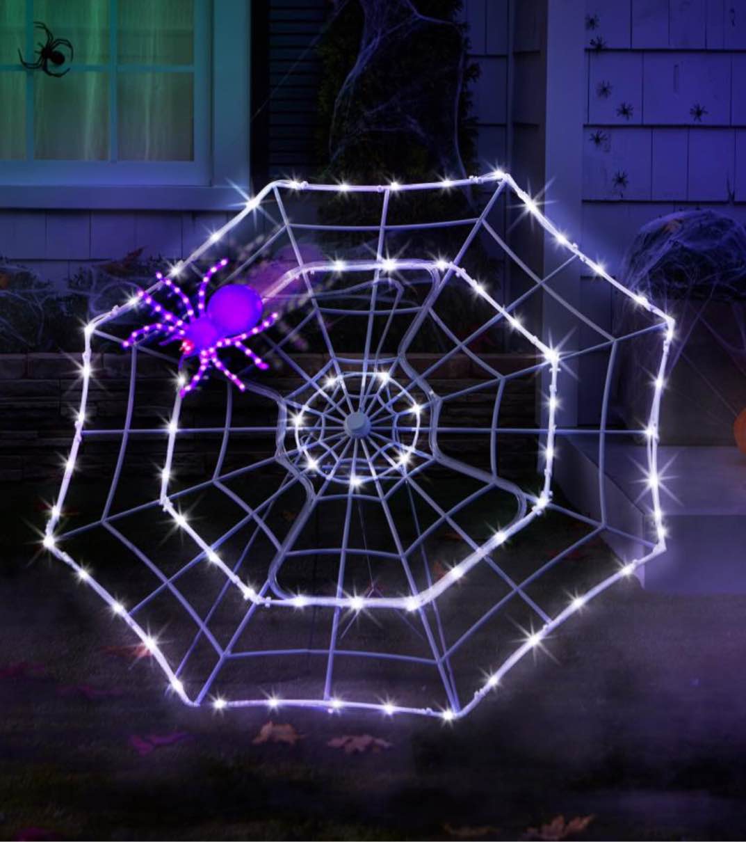 The 4' Animated Crawling Spider's Web