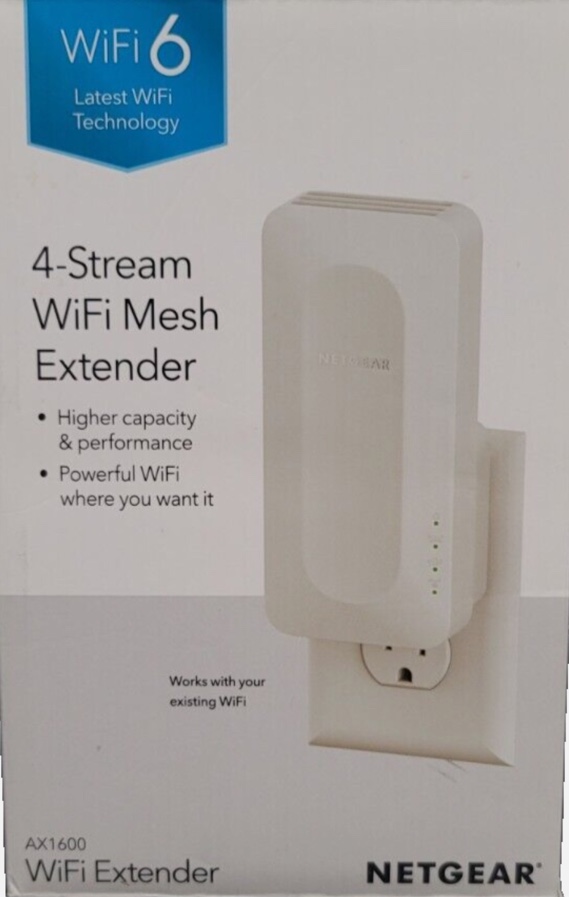 NETGEAR EAX11-100NAS WiFi 6 Mesh Range Extender and Signal Booster SHIP