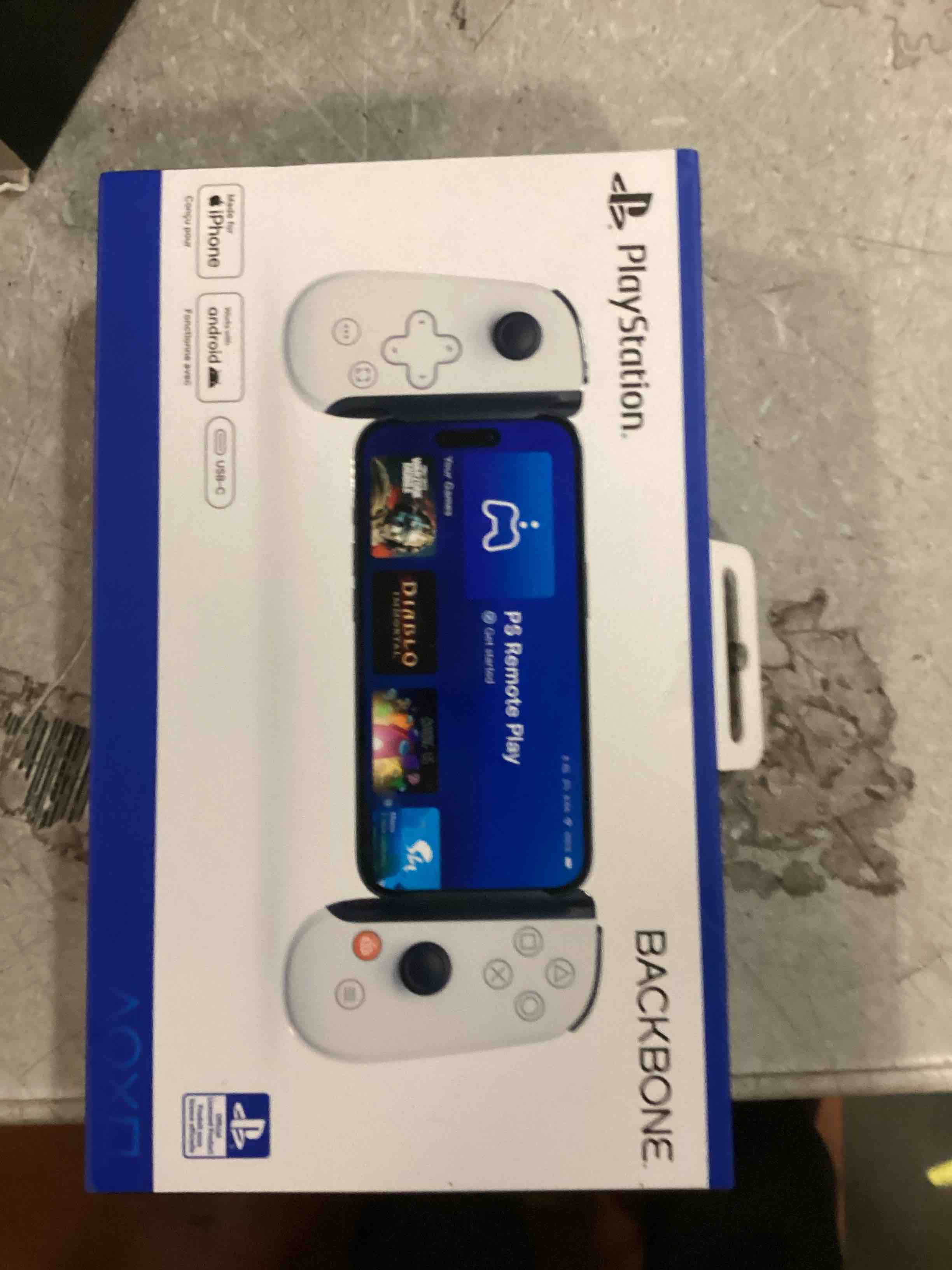 Backbone One - PlayStation Edition (USB-C) - Mobile Gaming Controller for Android and iPhone 15 Series - 2nd Generation - White