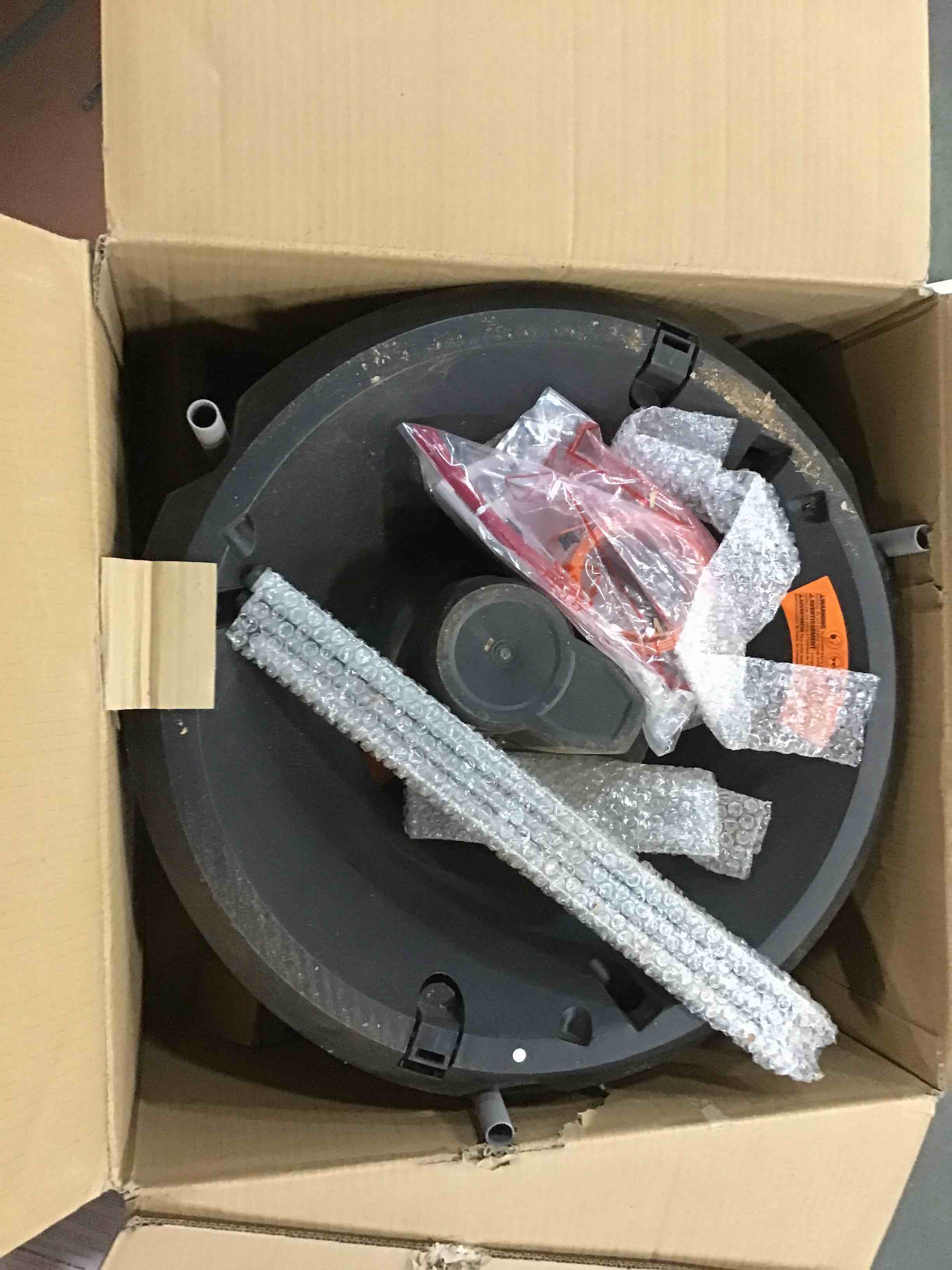 Condition photo showing As Is for WORX - 13 Amp Electric Leaf Mulcher - 53 Gallons of Leafs Per Min - 11:1 Leaf Mulching Ratio - Foldable Design for Storage - Black