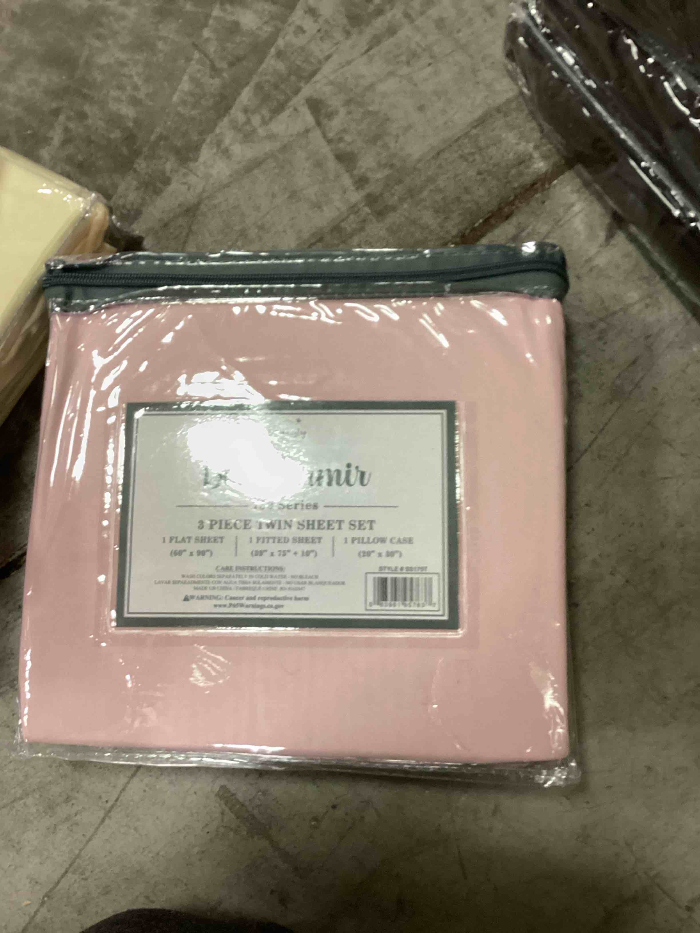 bon dormir 750 series three-piece twin sheet set