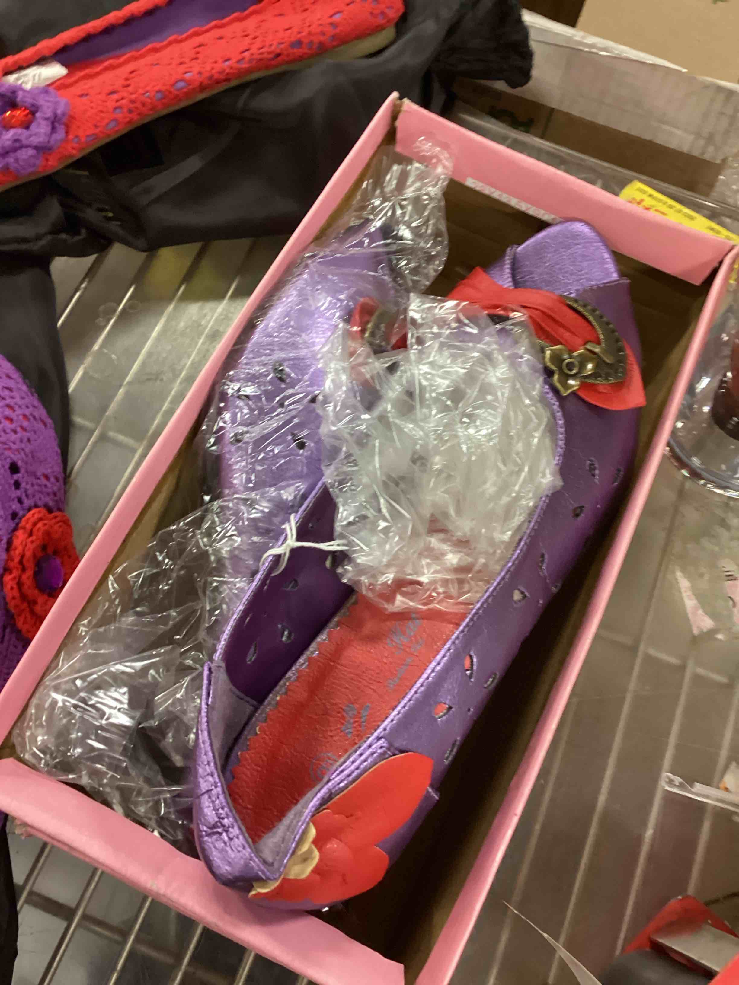 Assorted Size and Style Purple And Red Shoes 