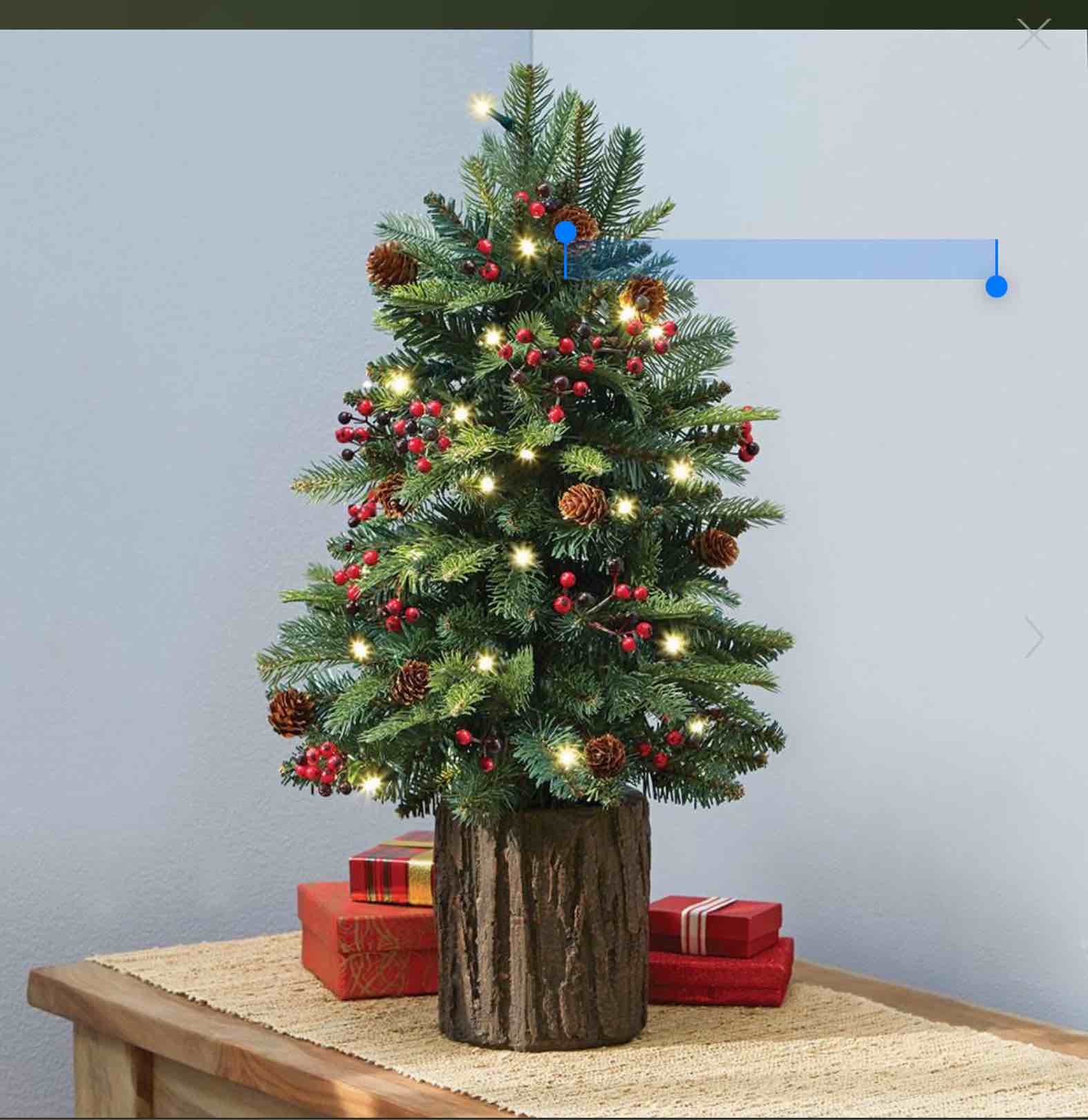 The Tabletop Prelit Christmas Tree