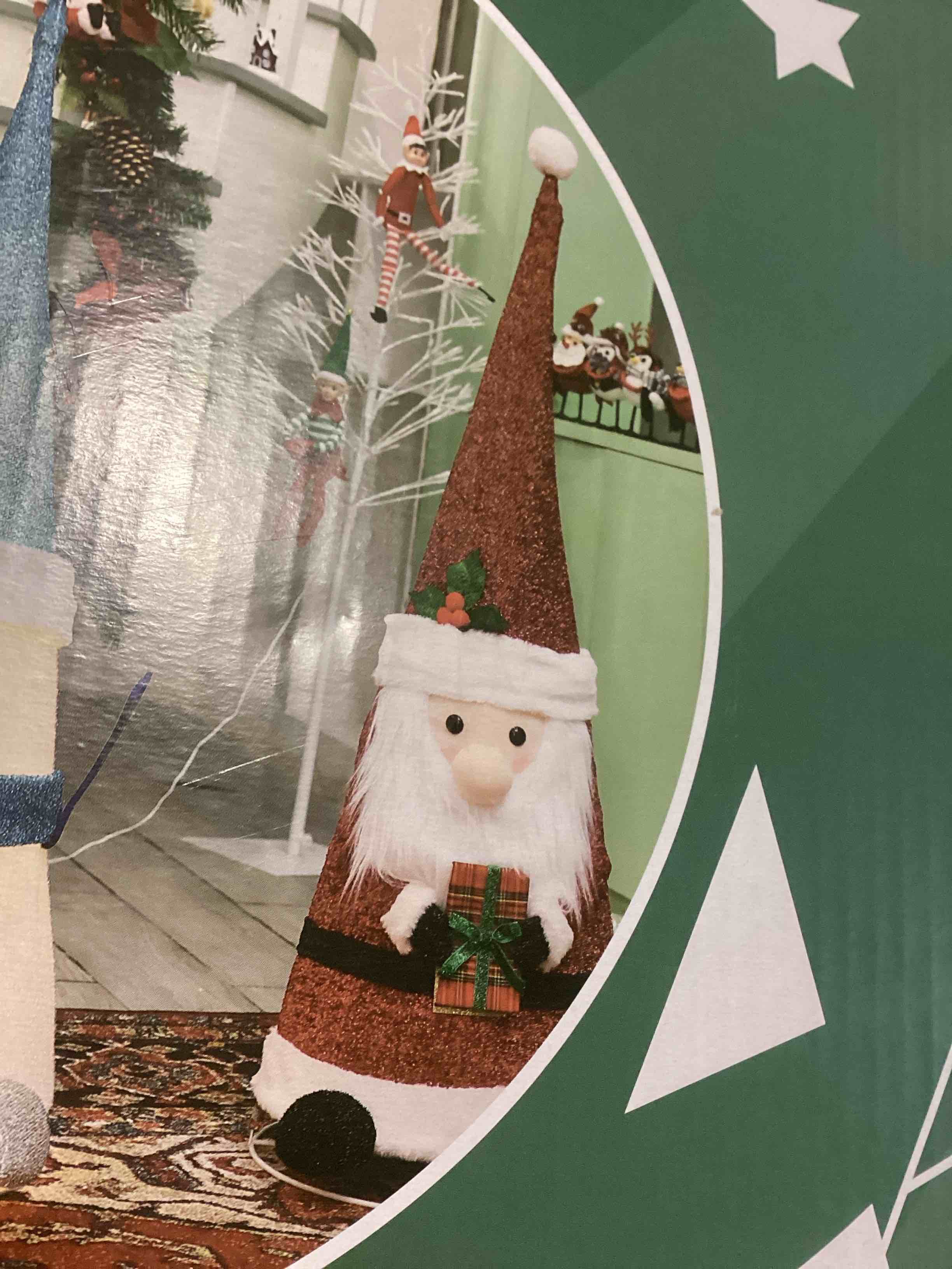 45INCH Christmas Decor, Snowman with LED Lights,Snowman Decorations Gift for Xmas, New Year, Winter, Outdoor Indoor Home Office Decorations(Blue and White) Red white-Snowman