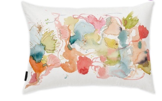 watercolor rectangular Pillow cover