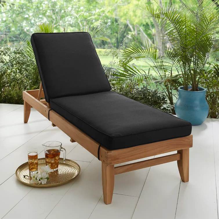 ( Similar product) Sunbrella Chaise Lounge Chair ,Outdoor Furniture for Patio, Weather Resistant & Quality Fabric, Back Rest Lounger & Folding Set, Lawn, Beach & Pool Beds (Dark grey, 24"Dx74Wx3)