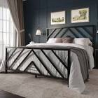 CasePiece Black Full Metal Platform Bed