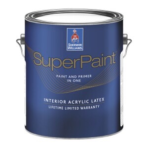 1 Gallons Sherwin Williams Superpaint Extra White Interior Paint - Free Shipping