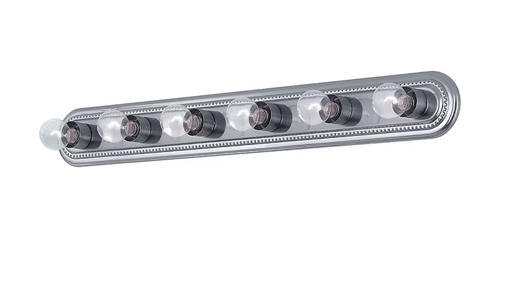 Project Source 36-in 6-Light Brushed Nickel LED Traditional Vanity Light