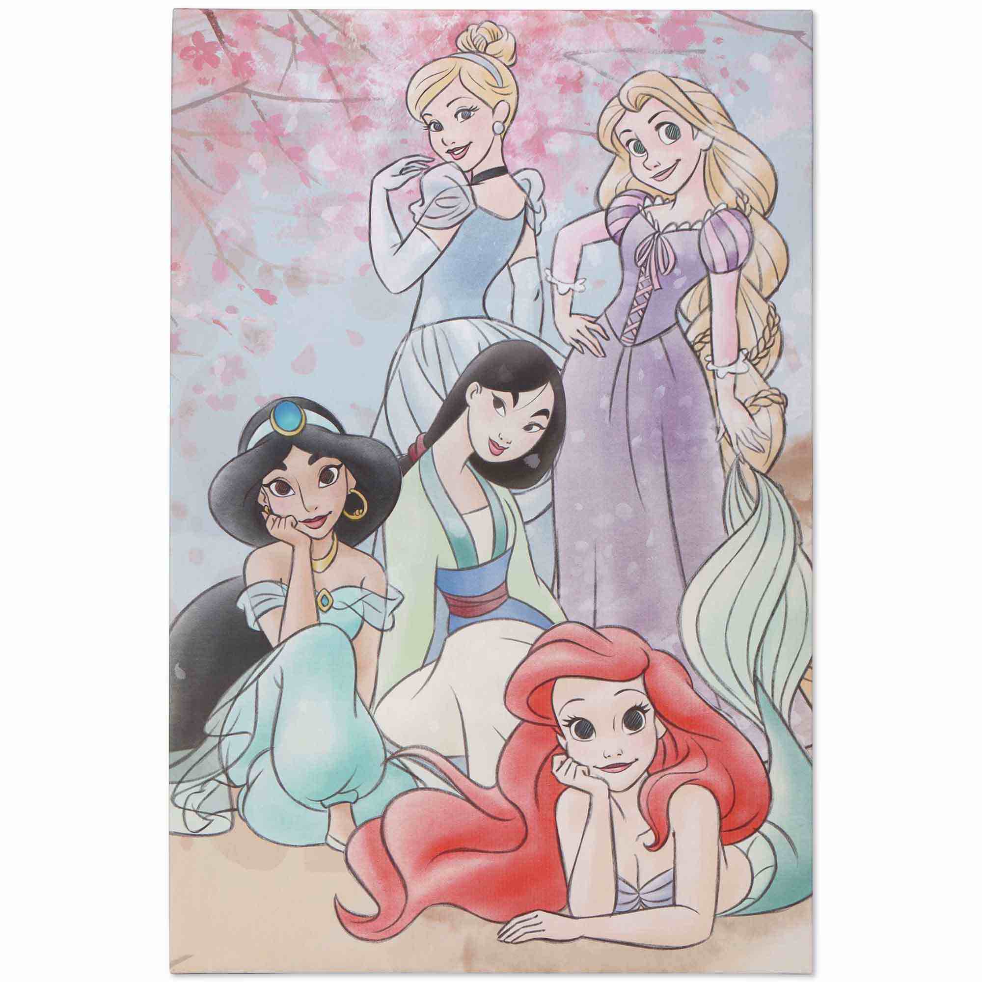 large wall decor Disney princes pic