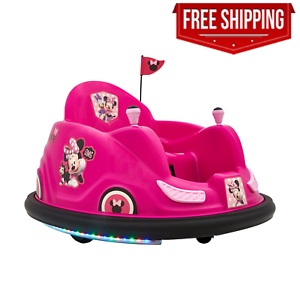 Disney'S Minnie Mouse 6V Bumper Car, Battery Powered Ride Includes Charger