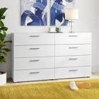 Double dresser 8 drawers Box 2/2-Drawer Fronts, Divider, Back Panels, Side Profiles, H-profile