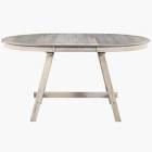 Aranveer Round 58.09'' Expandable Dining Table Farmhouse Dining Table Round Table