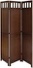 Basics Walnut 3 Panel Room Divider