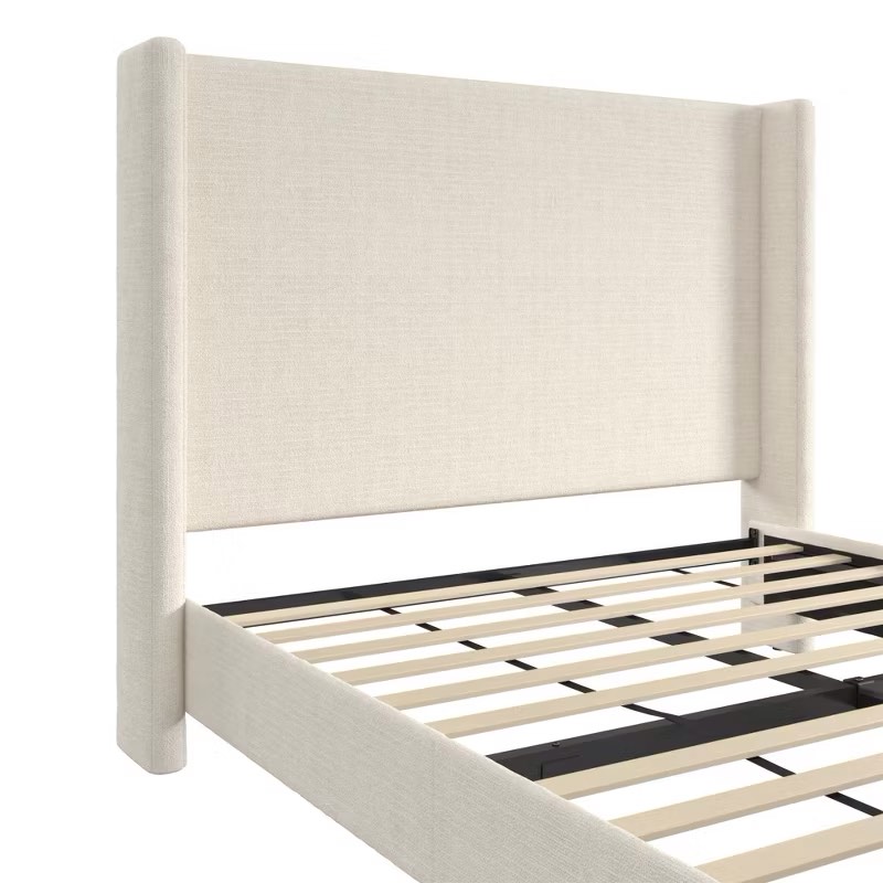 RealRooms Evie Upholstered Wingback Bed