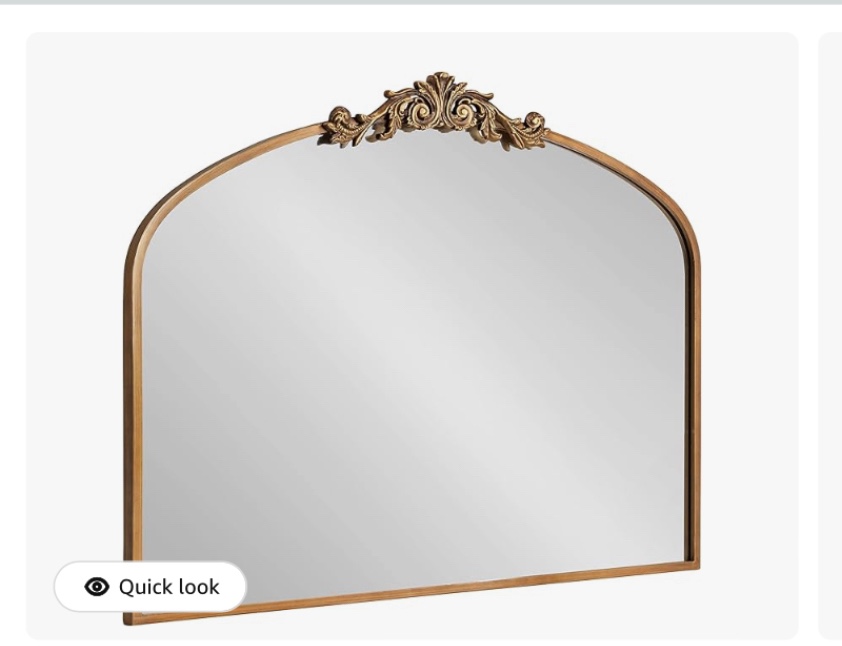 Metal Arch Wall Mirror