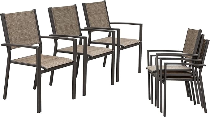Patio Dining Chairs Set 6
