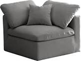 similar to stock photo *deep gray corner chair
