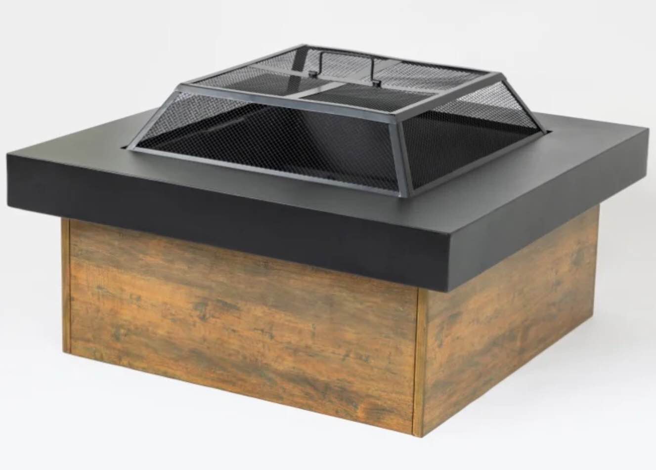 INCOMPLETE * missing base*ZNTS 36-inch Iron Fire Pit Table Wood-burning stove W3131P277182