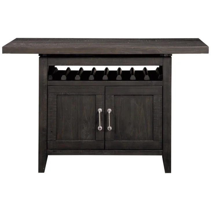INCOMPLETE *missing top*Counter Height Rectangular Extension Table in Rustic Black Pine