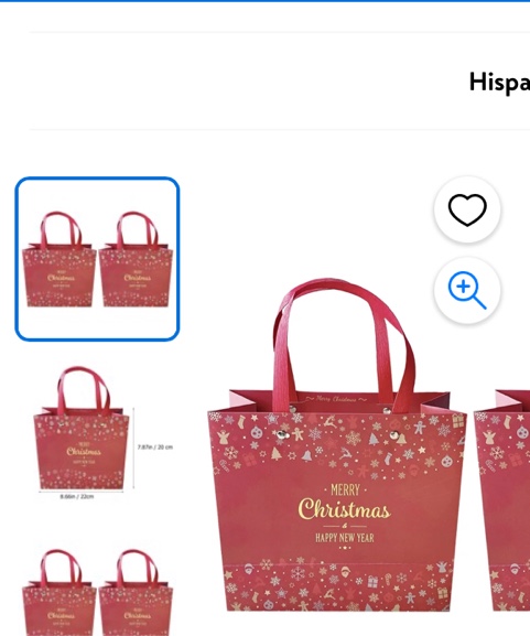 Frcolor Christmas Bag Bags Gift Holiday Packaging Xmas Paper Handled Environmental Treat Shopping Goodies Supplies Storage Candy