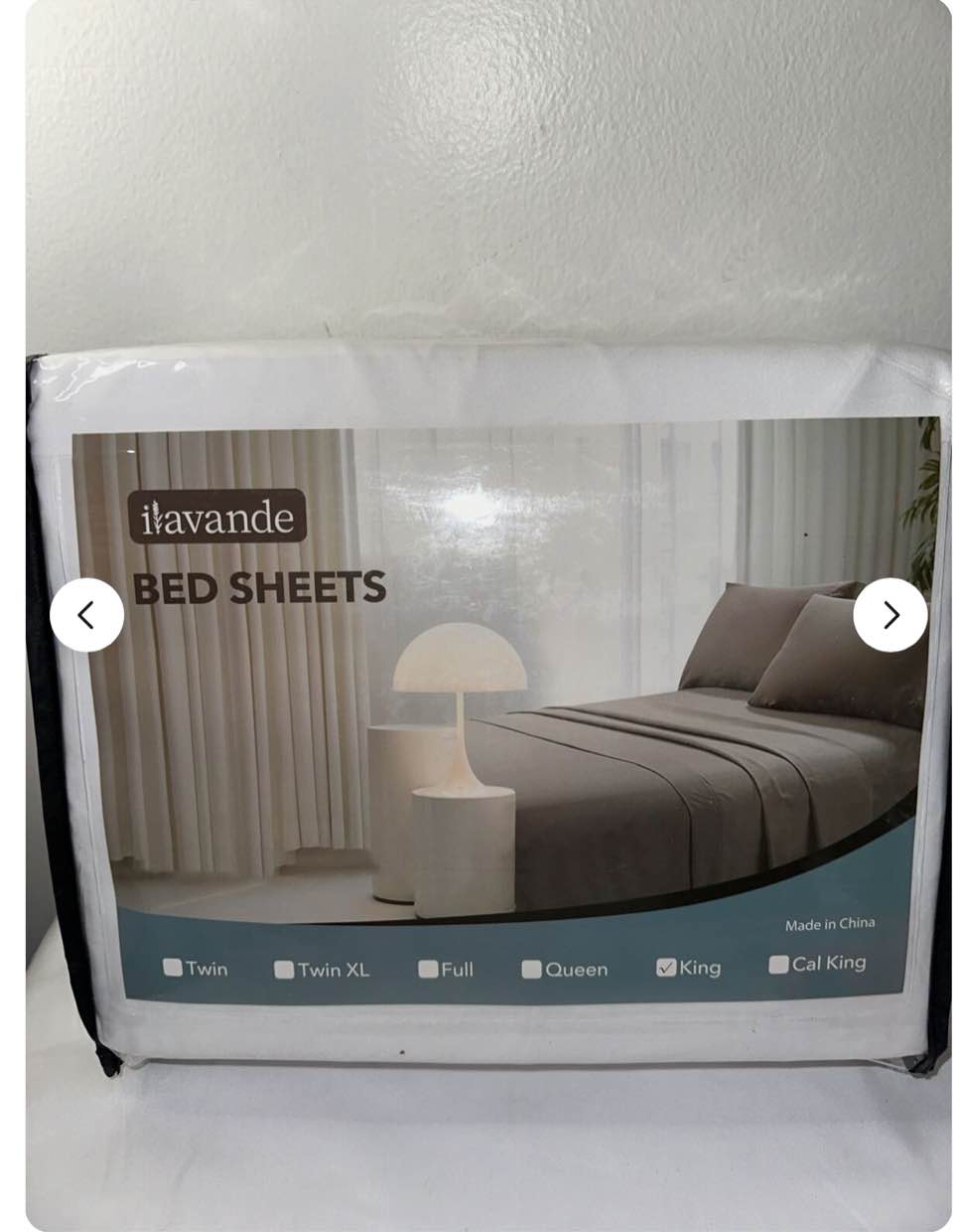 ILAVANDE White King Sheets Set 6 Piece,Hotel Luxury Super Soft 1800 Series New