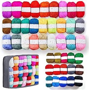 BESGEER 42 Roll x25g Tufting Yarn Kit,Tufting Yarn for Rug Making, Acrylic Carpet Yarn for Tufting, Cut &Loop Yarn Kit, Perfect Tufting Yarn Beginner Kit for for Adults Kids