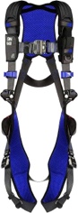 3M 1113001 DBI-SALA ExoFit X300 Comfort Vest Safety Harness Fall Protection, OSHA, ANSI, General Industry, Aluminum Back D-Ring, Auto-Locking Quick Connect Leg and Chest Straps, Small