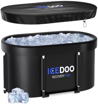 Upgrade XL 129 Gal Large Oval Ice Bath Tub for Athletes, (Top Cover Only)