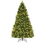 7.5 Ft Pre-lit Pvc Artificial Christmas Tree Auto-spread/close Up Premium Spruce
