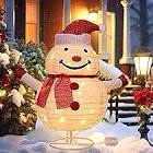 Glooglitter 26In Lighted Snowman ... r Holiday Outside Yard Lawn Party New
