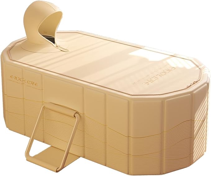 Foldable Bathtub for Adult Large 59' in Foldabl Collapsible tub Portable Bathtub for Bathroom Folding SPA Tub for Shower Stall, Ideal for BathtuBpaces - Quick, Effortless Folding Newltem