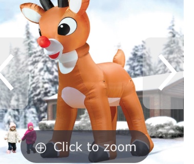 The 15' Inflatable Rudolph With Blinking Nose
