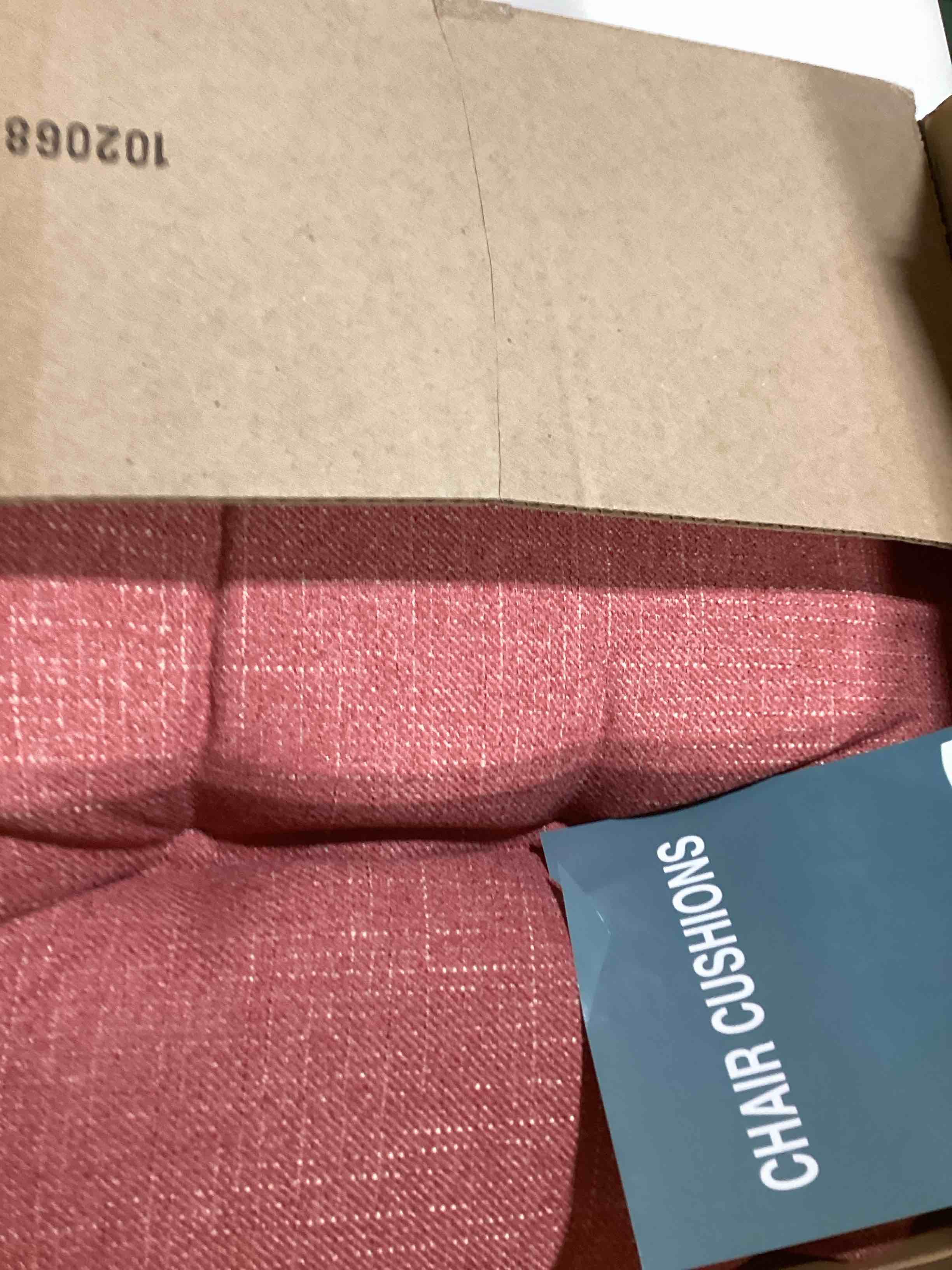 Condition photo showing Good Condition for SIMILAR TO..Klear Vu Twill Rocking Chair Pad Set, 17 x 17 x 3 inches, Marine