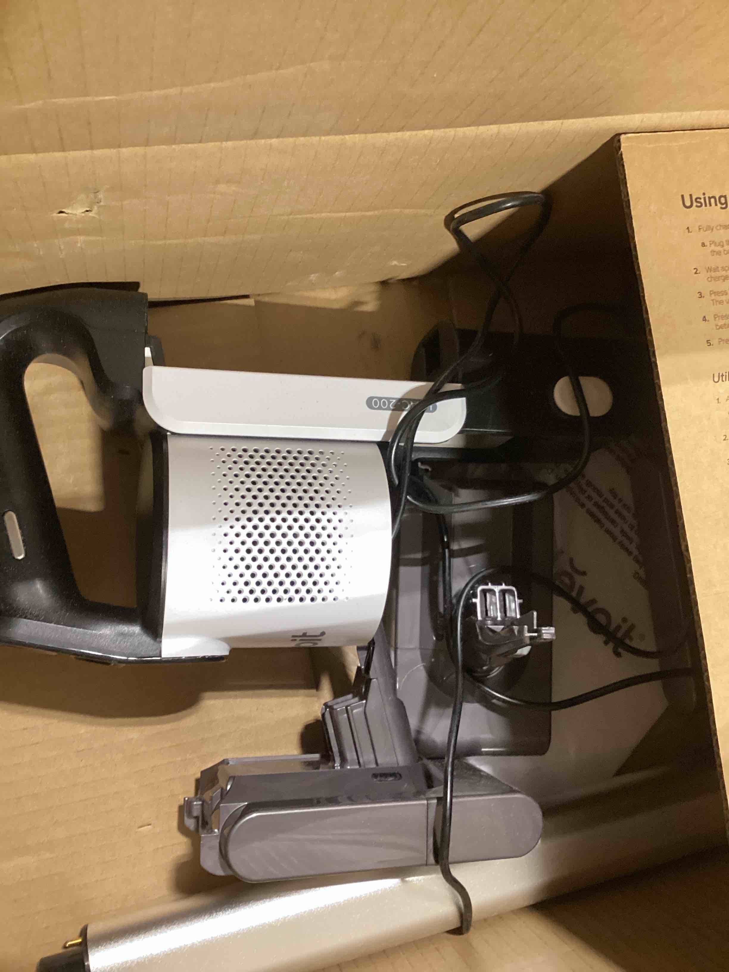 Condition photo showing As Is for LEVOIT Cordless Vacuum Cleaner, Stick Vac with Tangle-Resistant Design, Up to 50 Minutes, Powerful Suction, Rechargeable, Lightweight, and Versatile for Carpet, Hard Floor, Pet Hair, LVAC-200 LVAC-200 Essential