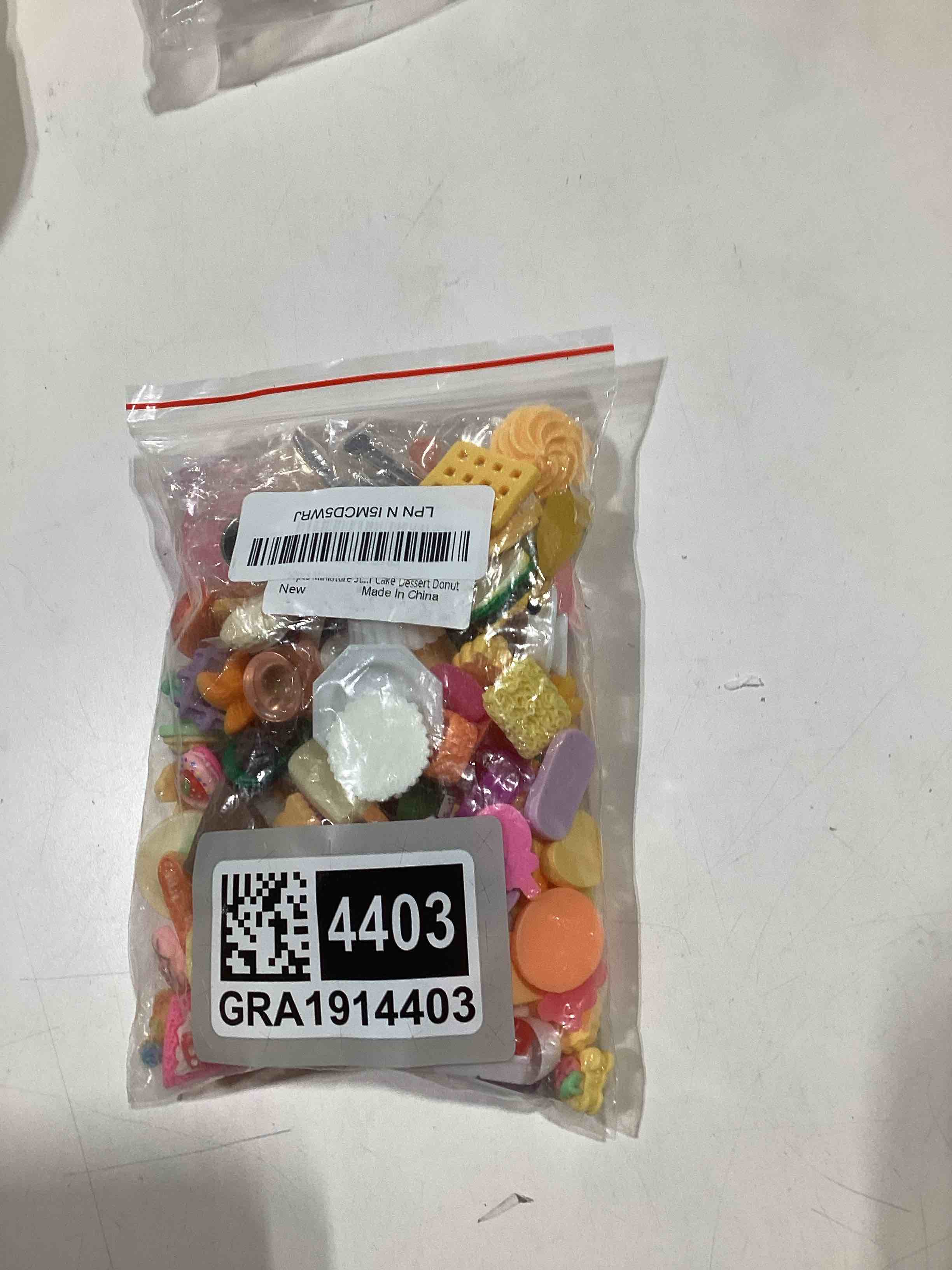 Condition photo showing Good Condition for 150pcs Miniature Stuff Mini Food Toys Dollhouse Accessories Doll House Kitchen Furniture Tiny Micro Cooking Miniatures Hamburger Cake Dessert Donut